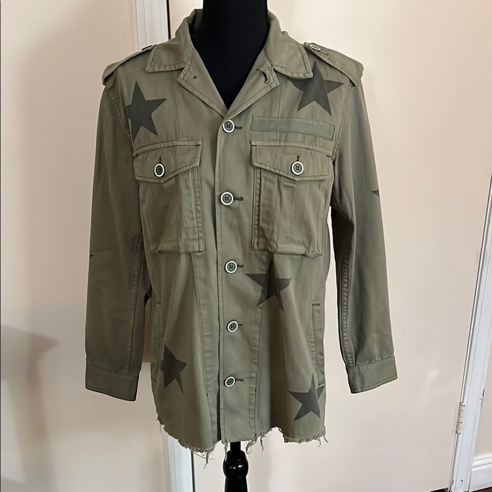 Pistola Olive Utility Jacket with Star Accents